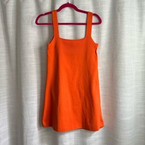 Zara orange knit mini dress - size small